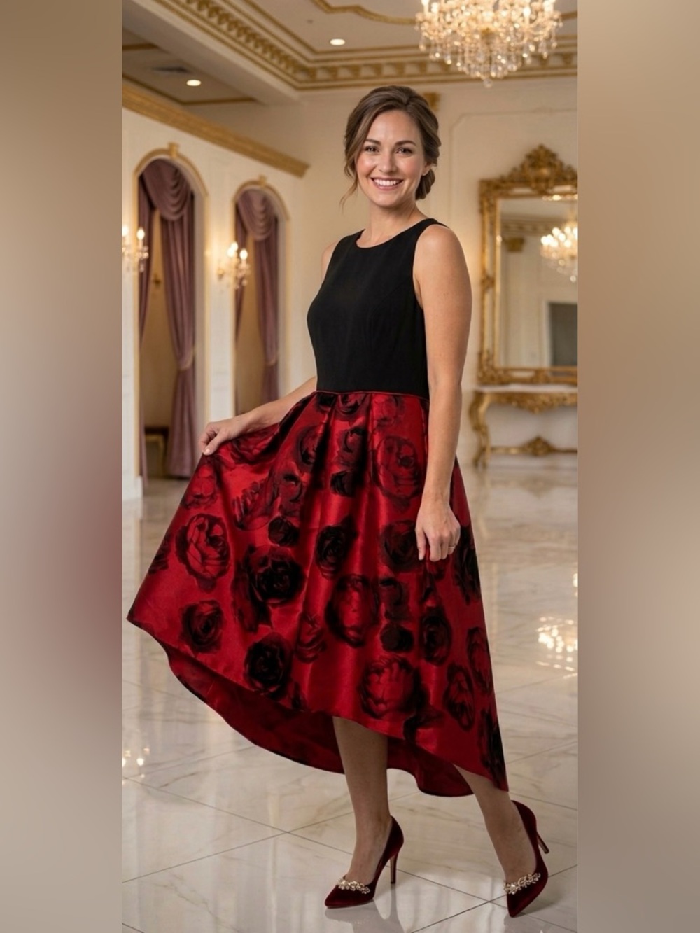 S.L. Fashions Black Dress